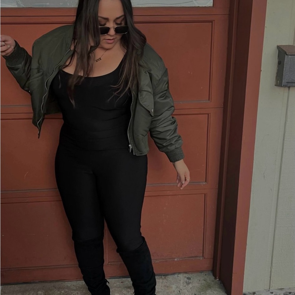 Olive Green Bomber Jacket